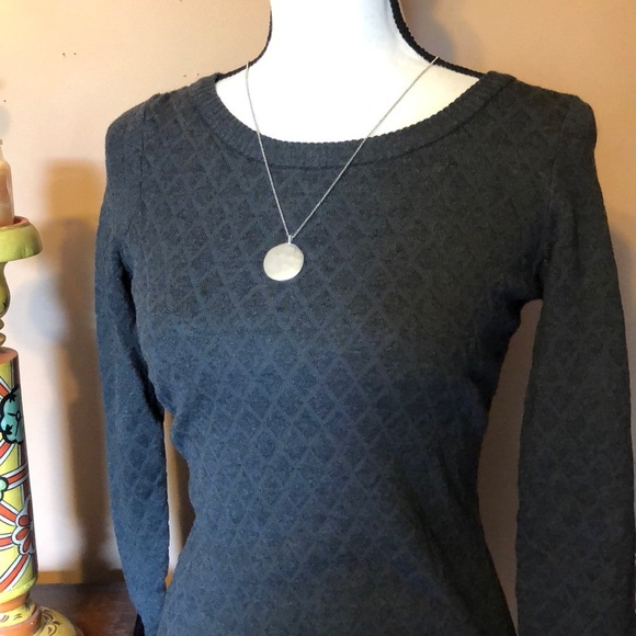 Pink rose grey sweater dress - Picture 2 of 2